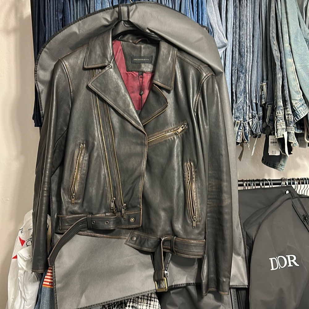 John Varvatos leather jacket